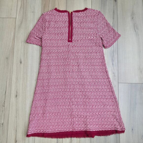 Anthropologie Maeve Dora Dress Red Print Short Sleeve Mini Dress Women Sz M - Picture 8 of 9